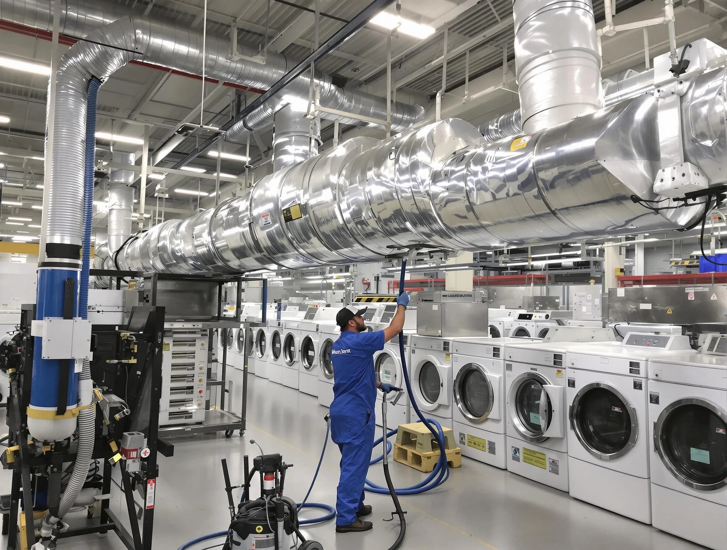 Lynn Dryer Vent Cleaning team performing heavy-duty industrial dryer vent cleaning in Lynn