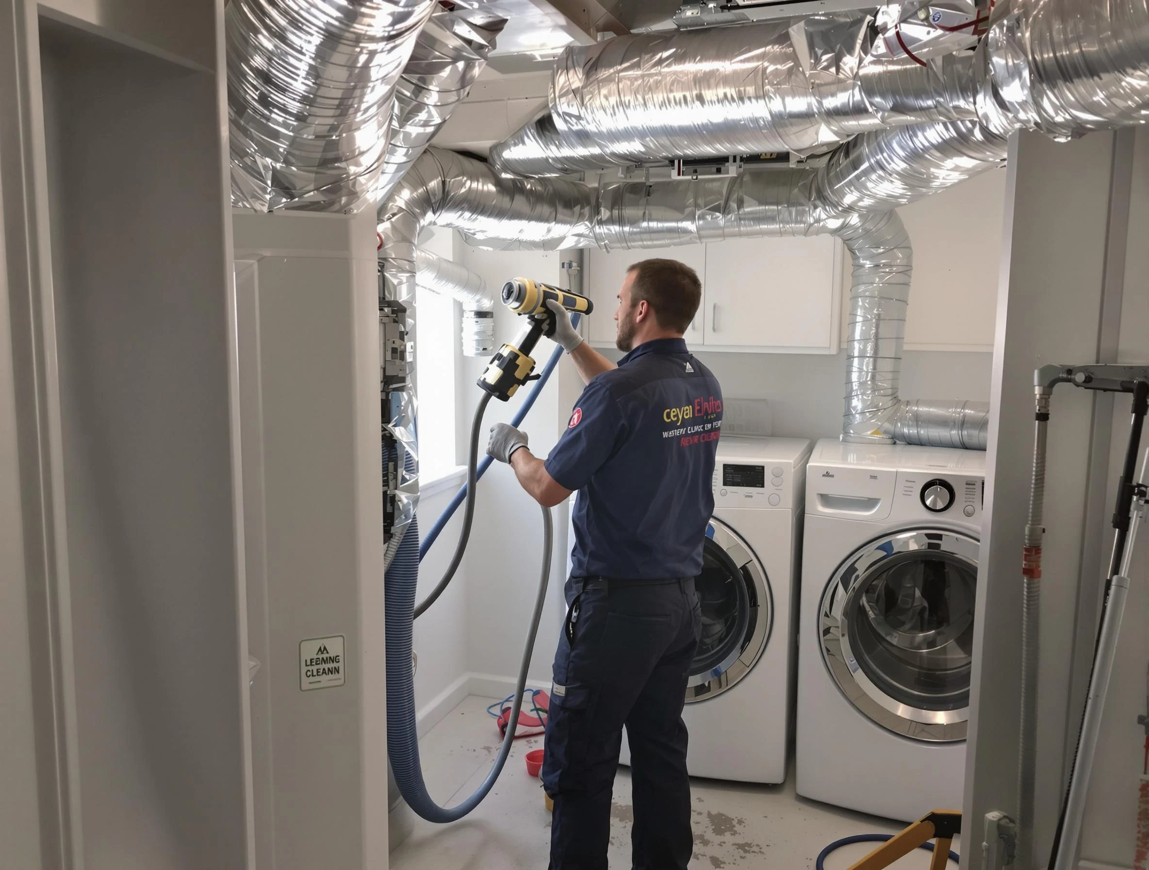 Lynn Dryer Vent Cleaning specialist using advanced equipment for thorough duct cleaning in Lynn