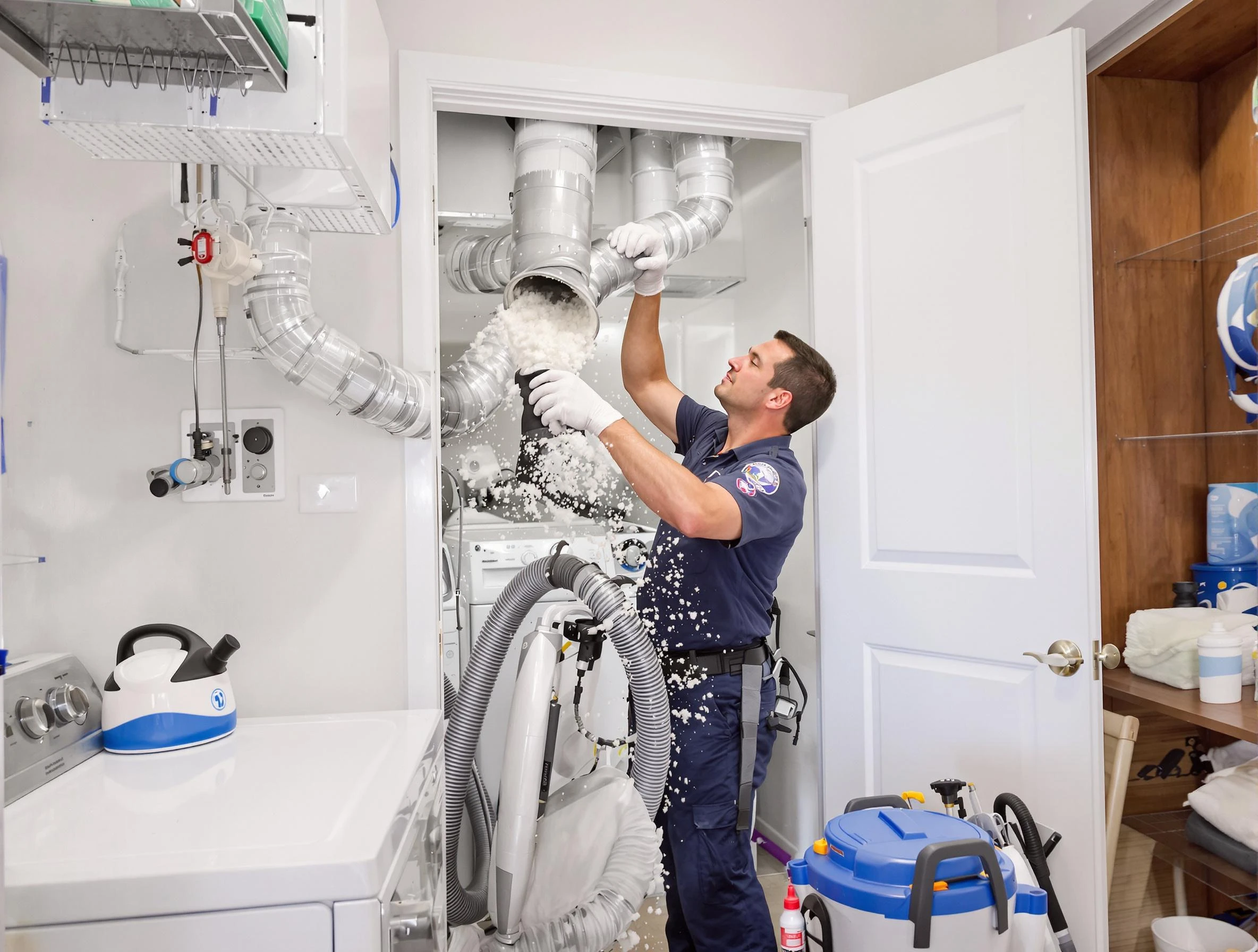Lynn Dryer Vent Cleaning technician delivering thorough residential dryer vent cleaning service in Lynn